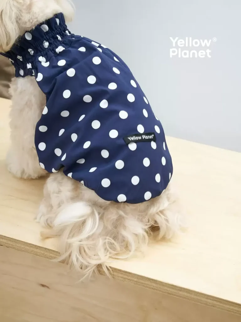 Polka Dot Dog Cooling Vest — UPF Sun Protection, Breathable Summer Pet Shirt for Small Dogs